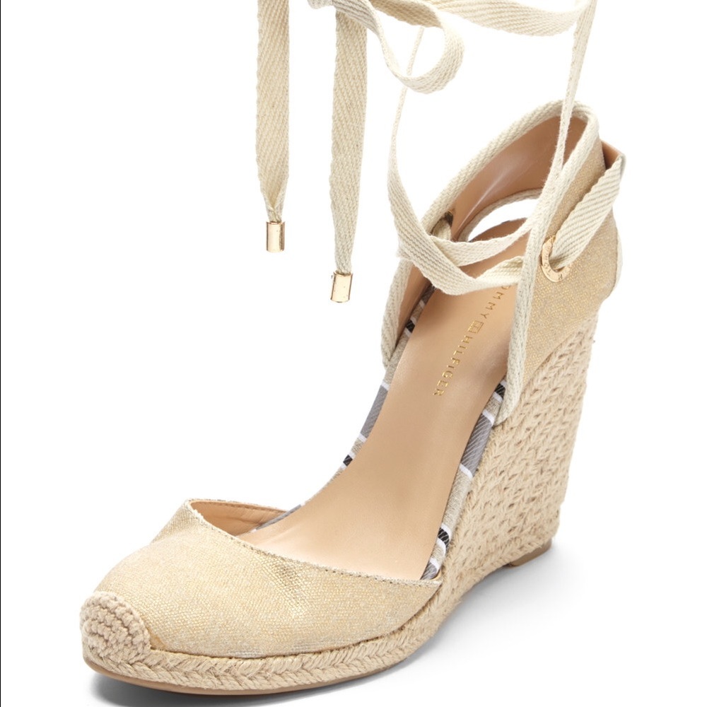 Tommy Hilfiger Gold Jenara Espadrilles